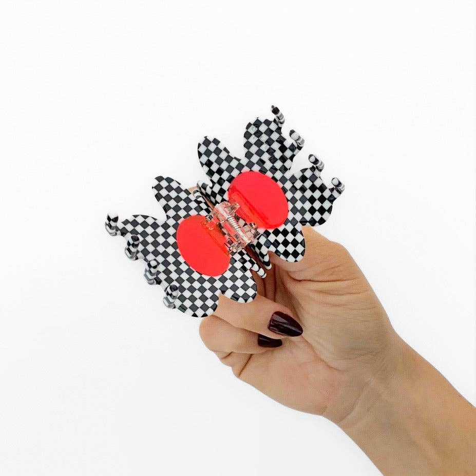 Flower Claw Clip in Glitch