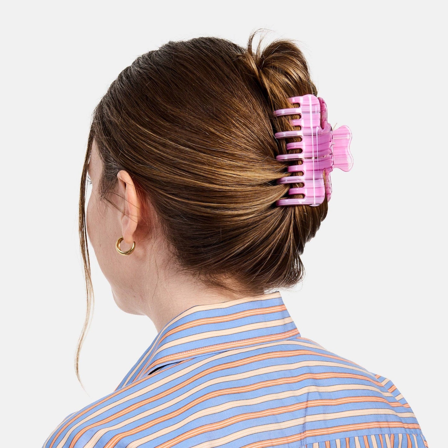 Small Jojo Claw Clip in Petunia