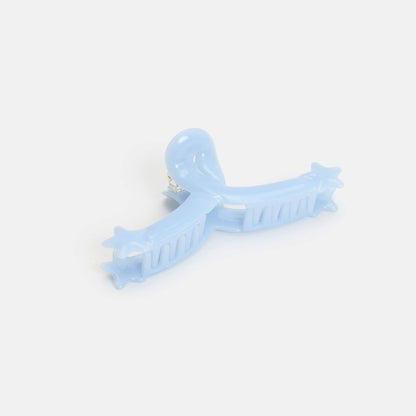 Single Star Loop Claw Clip in Baby Blue