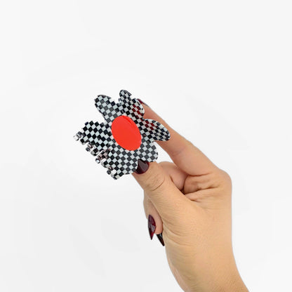 Flower Claw Clip in Glitch