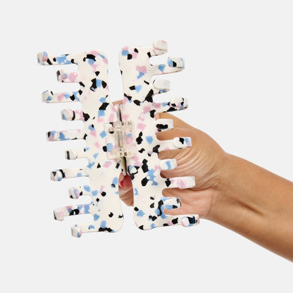 Large Jojo Claw Clip in Terrazzo