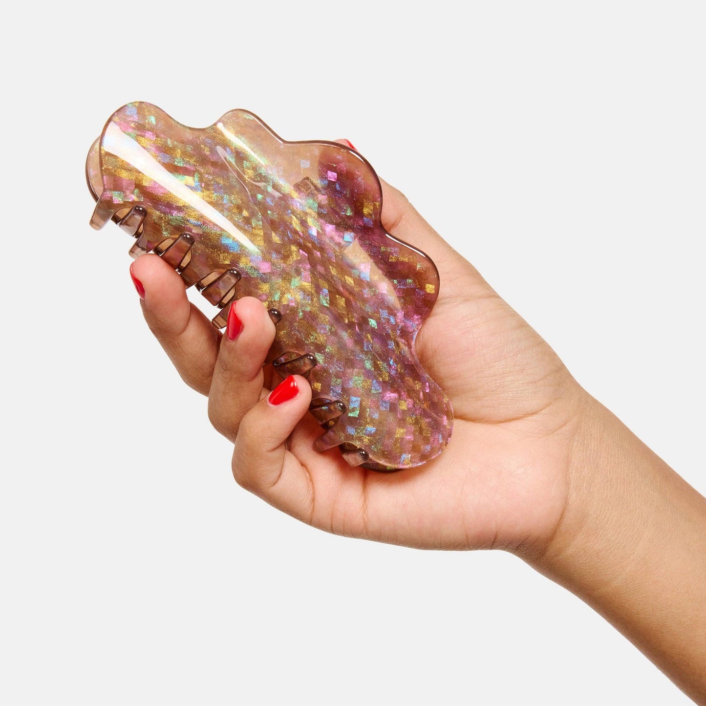 Nimbus Claw Clip in Hazel Sparkle