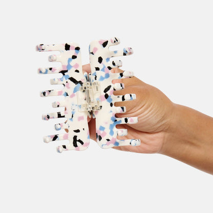 Small Jojo Claw Clip in Terrazzo