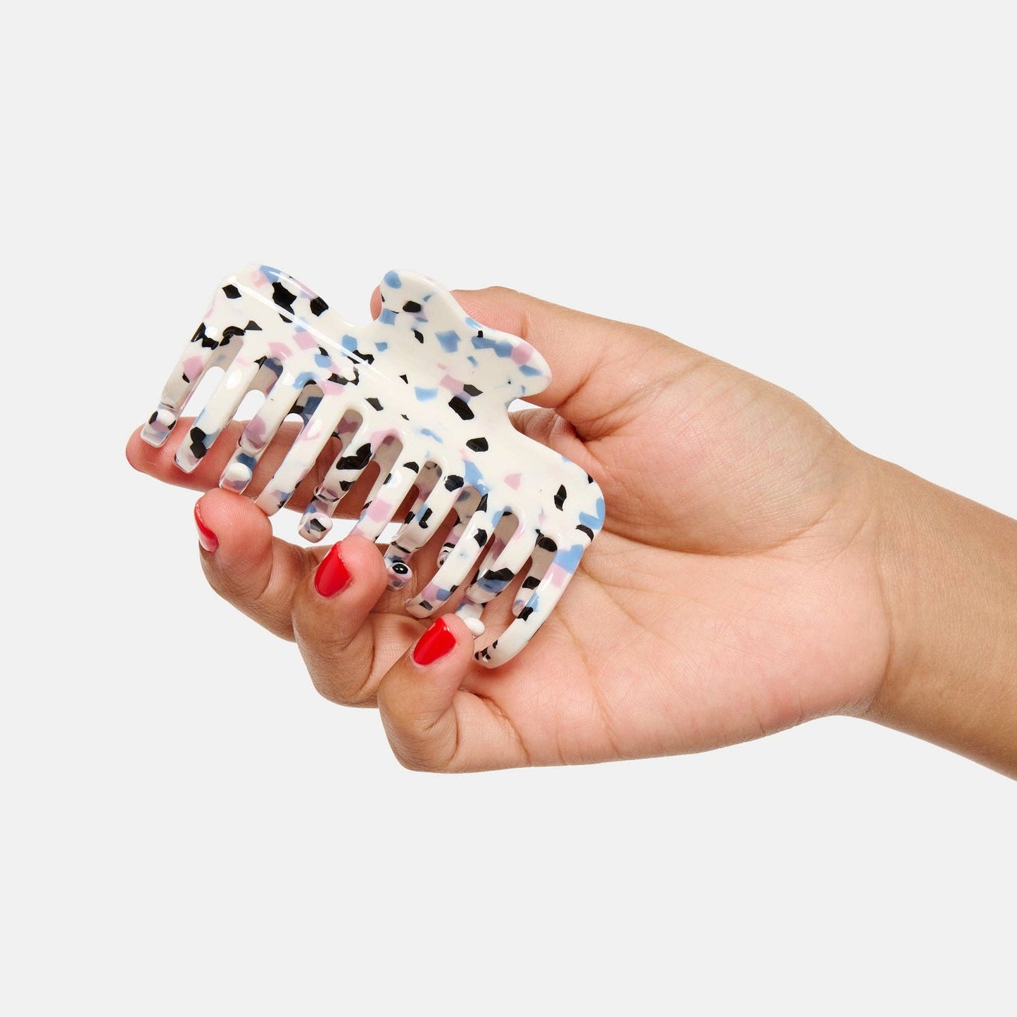 Small Jojo Claw Clip in Terrazzo