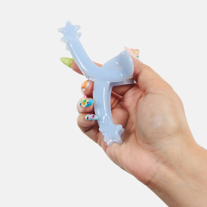 Single Star Loop Claw Clip in Baby Blue