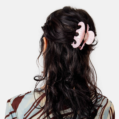 Small Octopus Claw Clip in Pink