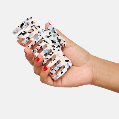 Large Jojo Claw Clip in Terrazzo