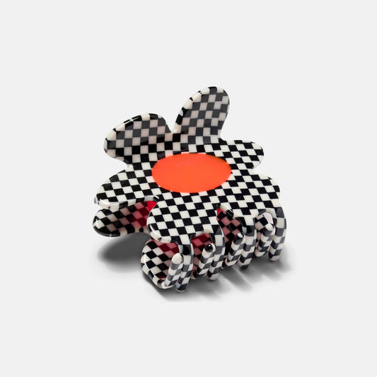 Flower Claw Clip in Glitch