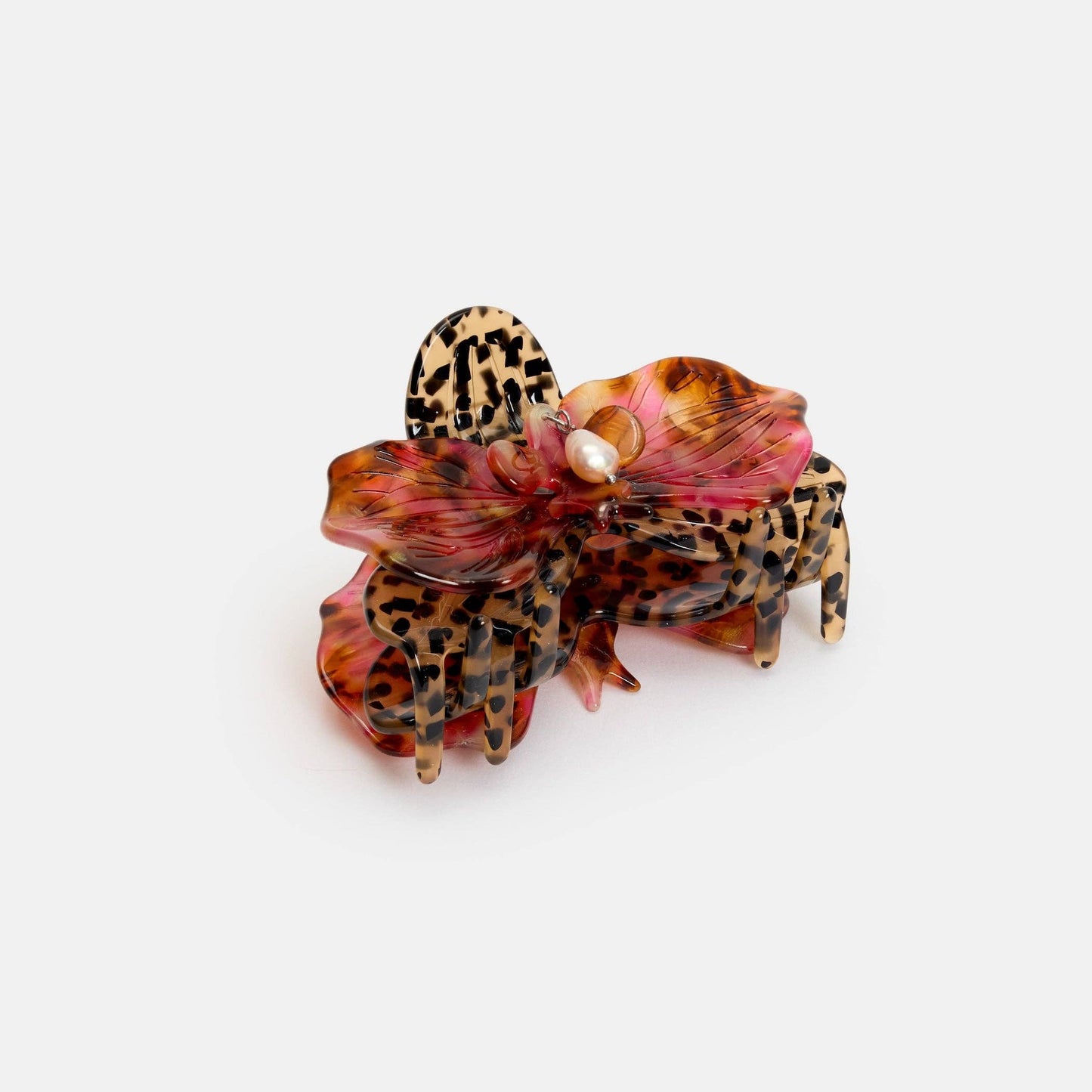 Orchid Claw Clip in Cougar